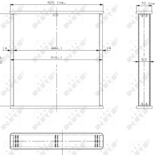 Radiator Core NRF 13803 OE Ref ARO5419 NRF