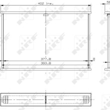 Radiator Core NRF 13805 NRF