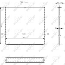 Radiator Core NRF 13901 NRF