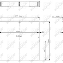 Radiator Core NRF 13977 OE Ref 1640017080 NRF