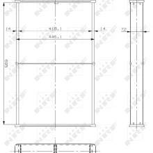 Radiator Core NRF 14022 NRF