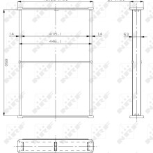 Radiator Core NRF 14023 NRF