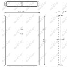 Radiator Core NRF 14071 OE Ref 21400C8200 NRF