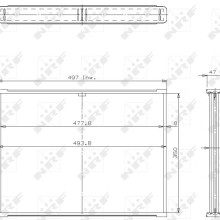 Radiator Core NRF 14131 NRF