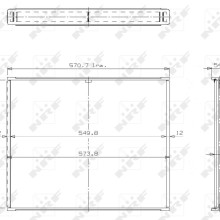 Radiator Core NRF 14238 OE Ref 1085000803 NRF