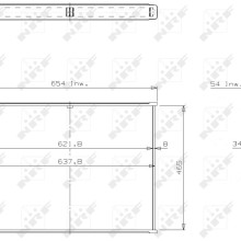 Radiator Core NRF 14265 NRF