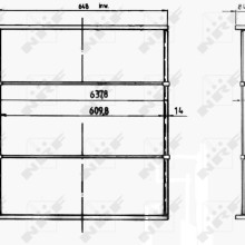 Radiator Core NRF 14279 NRF
