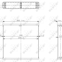Radiator Core NRF 14355 NRF