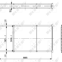 Radiator Core NRF 14450 OE Ref 575971 NRF