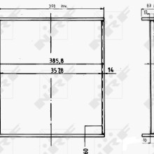 Radiator Core NRF 14480 OE Ref 3131579R91 NRF