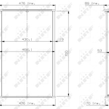 Radiator Core NRF 14507 NRF