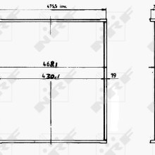 Radiator Core NRF 14511 NRF