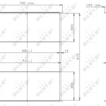 Radiator Core NRF 14578 OE Ref 81061016353 NRF