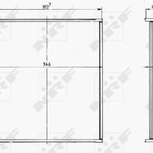 Radiator Core NRF 14600 OE Ref 1640012010 NRF