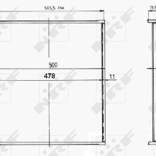 Radiator Core NRF 14604 OE Ref 16400054071 NRF