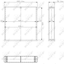 Radiator Core NRF 14625 OE Ref 1641013010H NRF