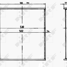 Radiator Core NRF 14626 OE Ref 1640054490 NRF
