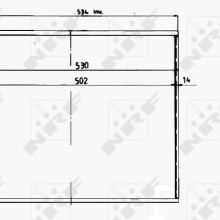 Radiator Core NRF 14627 OE Ref 1640058160 NRF