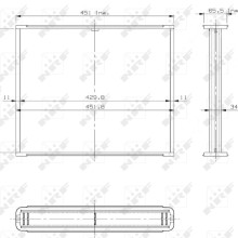 Radiator Core NRF 14653 OE Ref 1302021 NRF