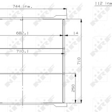 Radiator Core NRF 14749 OE Ref 81061016403 NRF
