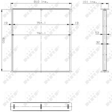 Radiator Core NRF 14760 NRF