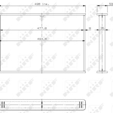 Radiator Core NRF 14764 OE Ref 252087 NRF