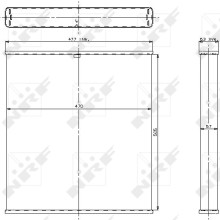 Radiator Core NRF 1477 OE Ref 4415000003 NRF