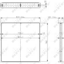 Radiator Core NRF 14771 OE Ref 1665297 NRF