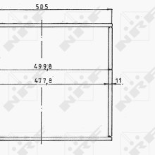Radiator Core NRF 14820 OE Ref 640145 NRF