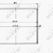 Radiator Core NRF 14821 NRF