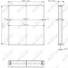 Radiator Core NRF 14893 NRF