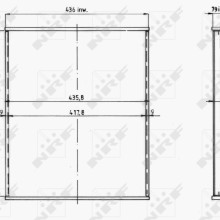 Radiator Core NRF 14915 NRF