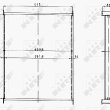 Radiator Core NRF 14960 OE Ref BTP1622 NRF
