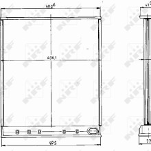 Radiator Core NRF 15012 OE Ref 72VB8005CA NRF