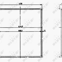 Radiator Core NRF 15020 OE Ref 71VB8005AE NRF