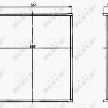 Radiator Core NRF 15207 OE Ref 1165011001 NRF