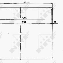 Radiator Core NRF 15809 OE Ref ARA213 NRF