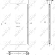 Radiator Core NRF 17001 OE Ref 132223 NRF
