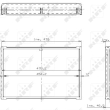 Radiator Core NRF 17101 OE Ref 130002 NRF