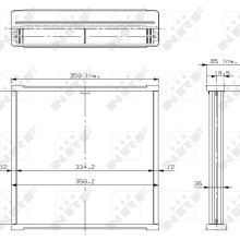 Radiator Core NRF 17104 NRF