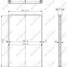 Radiator Core NRF 17111 OE Ref 130163 NRF