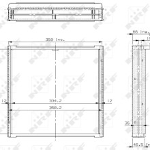 Radiator Core NRF 17112 OE Ref 130170 NRF