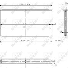 Radiator Core NRF 17201 NRF