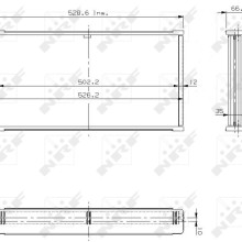 Radiator Core NRF 17202 OE Ref DX232225A NRF