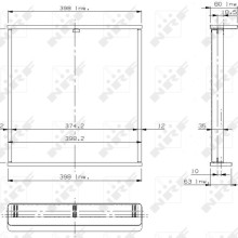 Radiator Core NRF 17203 NRF