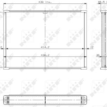 Radiator Core NRF 17302 OE Ref 7700500833 NRF