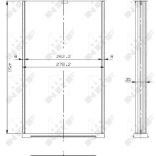 Radiator Core NRF 17306 OE Ref 7700508109 NRF