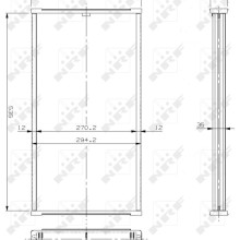 Radiator Core NRF 17308 OE Ref 7700615850 NRF