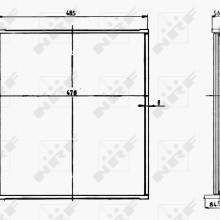 Radiator Core NRF 17375 NRF