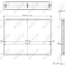 Radiator Core NRF 17400 NRF